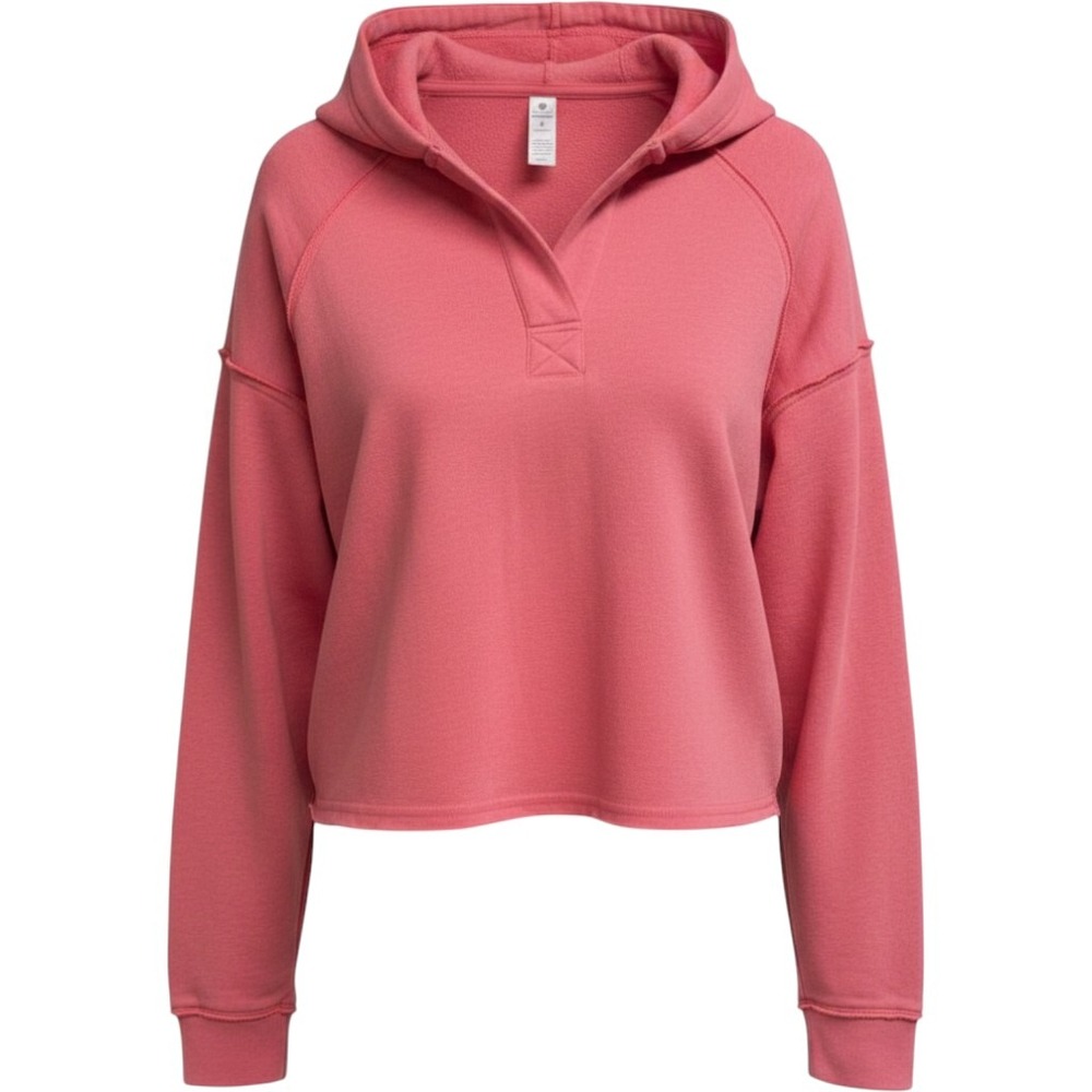 Yogalicious NWT Womens Starfish Coral Wash Baby Fleece Hoodie and Pant 2pc Set S